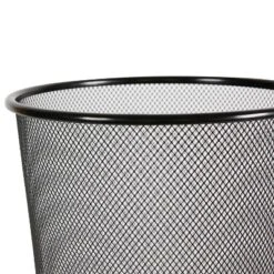 Mesh Waste Basket Black - Brightroom™: Steel, 3 Gallon, Nonslip Base, Fingerprint-Resistant, Indoor Mesh Trash Can -Daily Comfort Store GUEST 02758f19 0cc1 4791 8d73 f09bc70776c0
