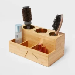 12" X 7" X 6" Bamboo Hair Tools Organizer With 5pc Magnets - Brightroom™ -Daily Comfort Store GUEST 037fa776 5869 4dee 8186 ef33ca2baf73