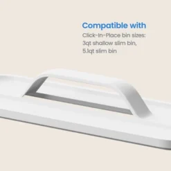 Click In Place Slim Lid With Handle For Plastic Storage Bins Home And Office Organization White- Brightroom™ -Daily Comfort Store GUEST 06620b0b b5b6 4445 a4e3 15080544d32d