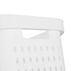 1.5bu Rectangle Modern Laundry Basket - Brightroom™: White Plastic Clothes Basket With Built-In Handles, Medium Size -Daily Comfort Store GUEST 0abb0e97 6be7 47a0 87d4 f3a36f00292a