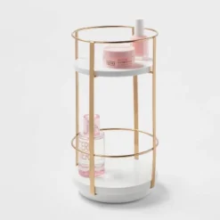 10" X 5.7" Round Metal Countertop Turntable Brass - Brightroom™ -Daily Comfort Store GUEST 0f7b8890 6df4 4606 9fa9 246d6098805b