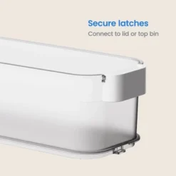 Click In Place 4.5qt Clear Slim Plastic Storage Bin With White Latch For Home And Office Organization - Brightroom™ -Daily Comfort Store GUEST 125c1614 5aae 4313 9bf7 6ccb8f3bd729