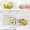 Small Wide Fridge And Pantry Organizer Bin - Brightroom™: Clear Kitchen Storage, Freezer-Safe, 10.5"x6.94" -Daily Comfort Store GUEST 143ac5f5 6384 4a65 a238 763697a3e50b