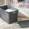 45gal Latching Storage Tote - Brightroom™: Portable Plastic Container With Lid, Universal Storage, Gray, 45 Gallon Capacity -Daily Comfort Store GUEST 17645252 0414 41f3 939b ba3f3622f238