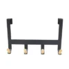 Mixed Material Over The Door 4 Hooks Rail Light Wood On Matte Black - Brightroom™ 1 Mixed Material Over The Door 4 Hooks Rail Light Wood On Matte Black - Brightroom™ -Daily Comfort Store GUEST 176f652f 21a4 4d1a 9000 0481dc65e835