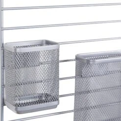 Mesh Additional Wall Organization Tools Silver - Brightroom™: Steel Desk & File Organizer For Office Supplies -Daily Comfort Store GUEST 18303d3f 5d84 4bdc a957 8250c2425fdd