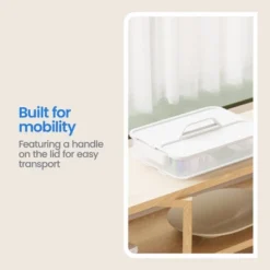 Click In Place Large Lid With Handle For Plastic Storage Bins For Home And Office Organization White - Brightroom™ -Daily Comfort Store GUEST 18c59a94 1a10 4d8e 9723 d6887b704f77