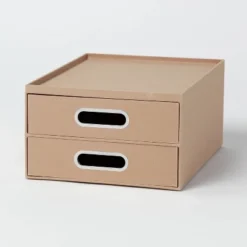 Canvas Drawers Light Brown - Brightroom™: Desk & Office Organization, Polyester Canvas, , 6"x13"x9.875" -Daily Comfort Store GUEST 19762e91 ec1a 4643 867e d4d272e4b493