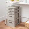 4 Drawer Weave Tower Dark Gray - Brightroom™: Plastic Storage Organizer, Portable Utility Drawers, Universal Storage -Daily Comfort Store GUEST 19f5c352 c15e 4bd7 aeb9 7939f2a682d0