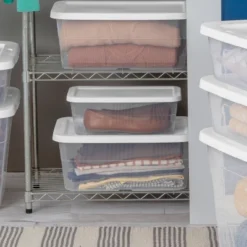 16qt Clear Storage Box With Lid White - Brightroom™ -Daily Comfort Store GUEST 1a8b60bf b2f8 4db0 b406 632349a651a8