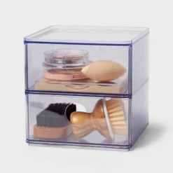 Clear Stackable Drawer - Brightroom™: Plastic Shower Organizer & Bath Caddy, 6"x6"x6" -Daily Comfort Store GUEST 1bf87893 9e6e 4c7e 9c02 640f5228a0a1