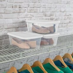 6qt Clear Storage Box White - Brightroom™ -Daily Comfort Store GUEST 212c202d 0182 44b3 a652 41cfb2ee59eb