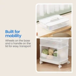 7pc Click In Place Rolling Storage Cart Kit Plastic Storage Home And Office Organization - Brightroom™​ -Daily Comfort Store GUEST 221ae4b7 deb7 46d1 9260 bd2bab84ee31