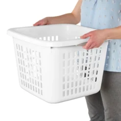 1.5bu Plastic Square Laundry Basket - Brightroom™: Medium White Clothes Hamper With Built-In Handles, Portable Storage 12 1.5bu Plastic Square Laundry Basket - Brightroom™: Medium White Clothes Hamper With Built-In Handles, Portable Storage -Daily Comfort Store GUEST 22cb01ab c718 4b1c 9bea cf1d1c8b5b7e