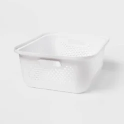 Small Decorative Plastic Bin With Cutout Handles - Brightroom™ -Daily Comfort Store GUEST 25349fc3 e5d1 4806 9009 d681eb4d20d2