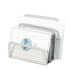 Mesh Letter Sorter - Brightroom™: Steel Desk Organizer, Silver Mail & Letter Holder, Office File Organizer, 5.5"x3"x5.06" -Daily Comfort Store GUEST 27e1f102 ac53 4b17 af94 6a82bb082720