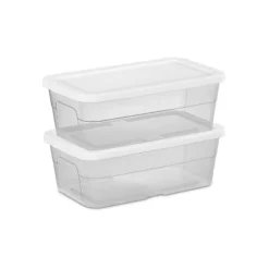 6qt Clear Storage Box White - Brightroom™ -Daily Comfort Store GUEST 28261ccc b586 49e2 95bd 03ff395a2a21