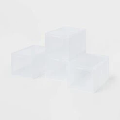 Stackable Small Bin Front Opening Clear - Brightroom™: Transparent Utility Storage, Stackable, BPA-Free, 12 Volume Capacity -Daily Comfort Store GUEST 29559c77 dcb5 4d53 a1b7 c974f4fe278e