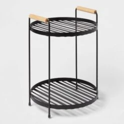 Round Vanity Organizer With Wood Handles - Brightroom™ -Daily Comfort Store GUEST 29595118 98ba 4b78 8812 6ac78477e421