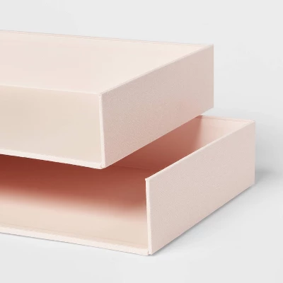 Canvas Letter Tray Organization Set Of 2 - Brightroom™ 4 Canvas Letter Tray Organization Set Of 2 - Brightroom™ - Image 2