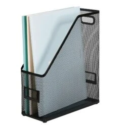 Mesh Magazine File Black - Brightroom™: Steel File Organizer & Holder, 12" H, No Assembly Required -Daily Comfort Store GUEST 35c6d79c aa03 4363 b4cd b2ce2c75735a