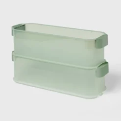 Click In Place 4.5qt Slim Plastic Storage Bin For Home And Office Organization - Brightroom™ -Daily Comfort Store GUEST 36213e24 6835 479b 88a4 5a7f17ad7626