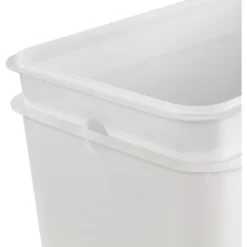 2.7gal Step Trash Can Clear - Brightroom™: Small Pedal-Operated Lid, Bathroom Garbage, Indoor Rectangle, Textured Plastic -Daily Comfort Store GUEST 3c6a73c6 8074 4068 a9d3 115373f99888