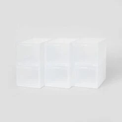Small Stackable Bins Front Opening Clear Plastic - Brightroom™ -Daily Comfort Store GUEST 3c949385 7473 4475 8c8a 9fa49d23bd71