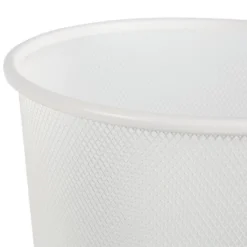 Mesh Waste Basket White - Brightroom™: Steel Indoor Trash Can, Nonslip Base, Fingerprint-Resistant, 3 Gallon Capacity -Daily Comfort Store GUEST 40f5616f e3ad 419a b7a1 426ea54da454