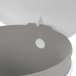 1.6gal Round Step Trash Can - Brightroom™: Compact Pedal-Operated Lid, Small Bathroom Bin, Textured White Finish -Daily Comfort Store GUEST 426c281f fa1d 43f2 8929 75ca99ffe055