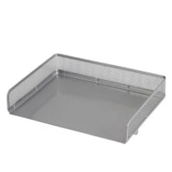 Mesh Stacking Letter Tray With Wide Side Opening Silver - Brightroom™: Steel File Organizer & Letter Tray Holder -Daily Comfort Store GUEST 4337d4bf 31e5 4642 a62f c29517860797