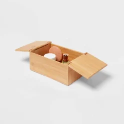 6" X 9" X 4" Rectangular Hinge Lid Bamboo Countertop Organizer - Brightroom™ -Daily Comfort Store GUEST 448d43d4 ccde 4178 8ab1 21a8ac437e38