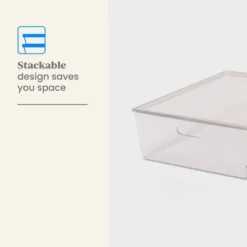 26L Stacking Clear Bin With Lid - Brightroom™: Plastic, Stackable, Universal Storage, 21.53" X 14.92" X 5.9" 8 26L Stacking Clear Bin With Lid - Brightroom™: Plastic, Stackable, Universal Storage, 21.53" X 14.92" X 5.9" -Daily Comfort Store GUEST 45118b5c 8c98 410e 9a14 28f411e5270a