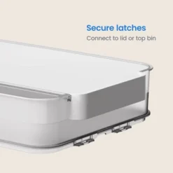 Click In Place 6.7qt Clear Shallow Plastic Storage Bin With White Latch For Home And Office Organization - Brightroom™ -Daily Comfort Store GUEST 491a8212 cf5c 4251 b9c9 48c3e4a4fcdf