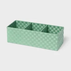 Woven Plastic 3 Compartment Bin - Brightroom™ -Daily Comfort Store GUEST 4aca07cf 4980 48bd 9de1 826f2af02ee3