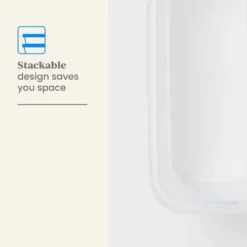 2pk Slim Open Storage Bins Clear - Brightroom™: Stackable Plastic Utility Tubs, 7.1 Volume, Nesting, Spot Clean -Daily Comfort Store GUEST 4fb50fb6 646f 48e9 bc1e 342d7c88b90d