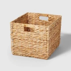 Woven Water Hyacinth Milk Crate - Brightroom™ -Daily Comfort Store GUEST 5108b3bd 325d 4bd3 beb8 f48ab7a835d7