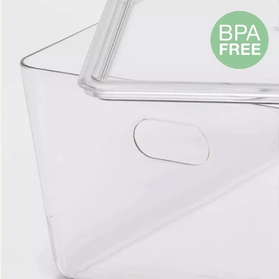 11L Stacking Clear Bin With Lid - Brightroom™ 4 11L Stacking Clear Bin With Lid - Brightroom™ - Image 2