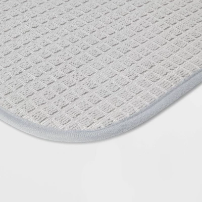 18"x 24" Drying Mat Light Gray - Brightroom™: Polyester Dish Mat For Kitchen, Machine Washable 4 18"x 24" Drying Mat Light Gray - Brightroom™: Polyester Dish Mat For Kitchen, Machine Washable - Image 2
