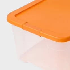 66qt Halloween Clear Latching Storage Box Orange Lid And Latch - Brightroom™ 5 66qt Halloween Clear Latching Storage Box Orange Lid And Latch - Brightroom™ -Daily Comfort Store GUEST 53850f48 3b48 468a 9ccf f006211488ef