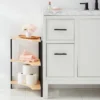 Small Space Wood Storage Cabinet Black Metal - Brightroom™ -Daily Comfort Store GUEST 56bb8045 98bb 4d77 9788 3f9af44f6d28