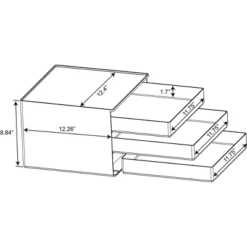 All Purpose 3 Drawer Storage Clear - Brightroom™ -Daily Comfort Store GUEST 5845b0fb 7cee 47bd 882c 1e41ccb59e0e