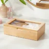 9" X 6" Bamboo Accessory Box With Acrylic Lid - Brightroom™ -Daily Comfort Store GUEST 5ca7a93d a229 4899 a08e 3ea582ce4615