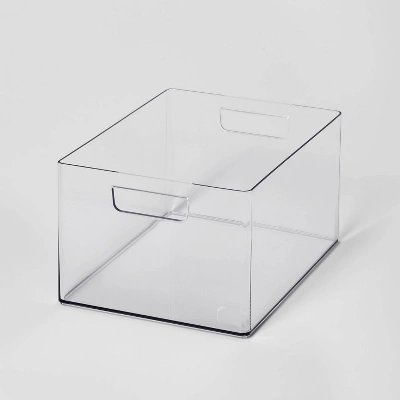 Bathroom Organizer Bin With Handles Clear - Brightroom™ 9 Bathroom Organizer Bin With Handles Clear - Brightroom™ - Image 7