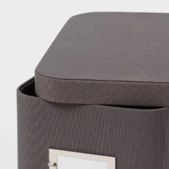Small Decorative Fabric Box Charcoal - Brightroom™: Rectangle, Paper & Polyester, 5" H X 13" D X 7.5" W, Spot Clean 5 Small Decorative Fabric Box Charcoal - Brightroom™: Rectangle, Paper & Polyester, 5" H X 13" D X 7.5" W, Spot Clean -Daily Comfort Store GUEST 5d295314 c5cb 44f9 902f ec19e624038c