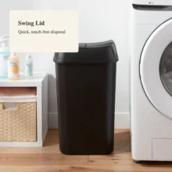 13.3gal Pivot Lid Waste Can Black - Brightroom™: Kitchen Trash Can, Swing Lid, 13 Gallon Capacity, Indoor Use -Daily Comfort Store GUEST 610a6172 94e9 49d6 bccf 2ff265eef85a