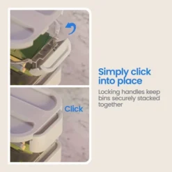 Click In Place 20.7qt Clear Open Front Plastic Storage Bin For Home And Office Organization White Latch - Brightroom™ -Daily Comfort Store GUEST 6131a093 e3e6 47bc b880 d61c37afc6ce