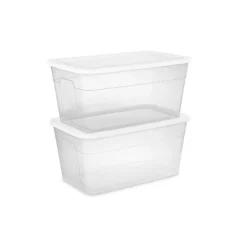 90qt Clear Storage Box White - Brightroom™ -Daily Comfort Store GUEST 641a6d12 62cc 47e4 a646 f4be289cd35d