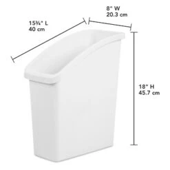 Under Sink Waste And Sorting Can - Brightroom™: Compact Kitchen Trash Can, 5.8 Gallon, White, Textured Finish -Daily Comfort Store GUEST 66521813 2fae 49b8 8976 f211cf0c3a6b
