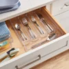 5 Compartment Plastic Drawer Flatware Organizer - Brightroom™: Clear In-Drawer Silverware Tray, Contemporary Kitchen Storage -Daily Comfort Store GUEST 66c00e11 dacf 49d1 a79c fe4e4dba7535